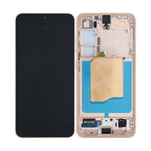 Samsung Galaxy S25 S931B Ecrã e digitalizador com moldura Rose Gold pré-montado