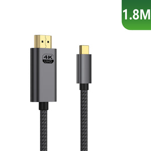 Rixus RXHU15 Cabo USB-C para HDMI Premium 4K 1,8 m cinzento espacial