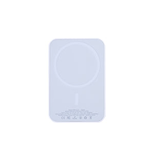 For Apple 12, 13, 14, 15, 16, 17 Series Bateria Carregamento Magnético 15W 5000mAh Branco