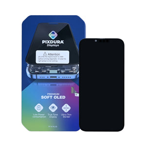 PIXDURA For Apple 14 Plus Ecrã e Digitalizador Soft-OLED Executar Diagnóstico) (60 Hz)