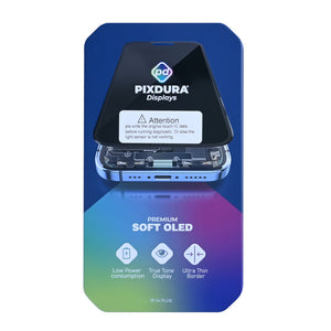 PIXDURA For Apple 14 Plus Ecrã e Digitalizador Soft-OLED Executar Diagnóstico) (60 Hz)