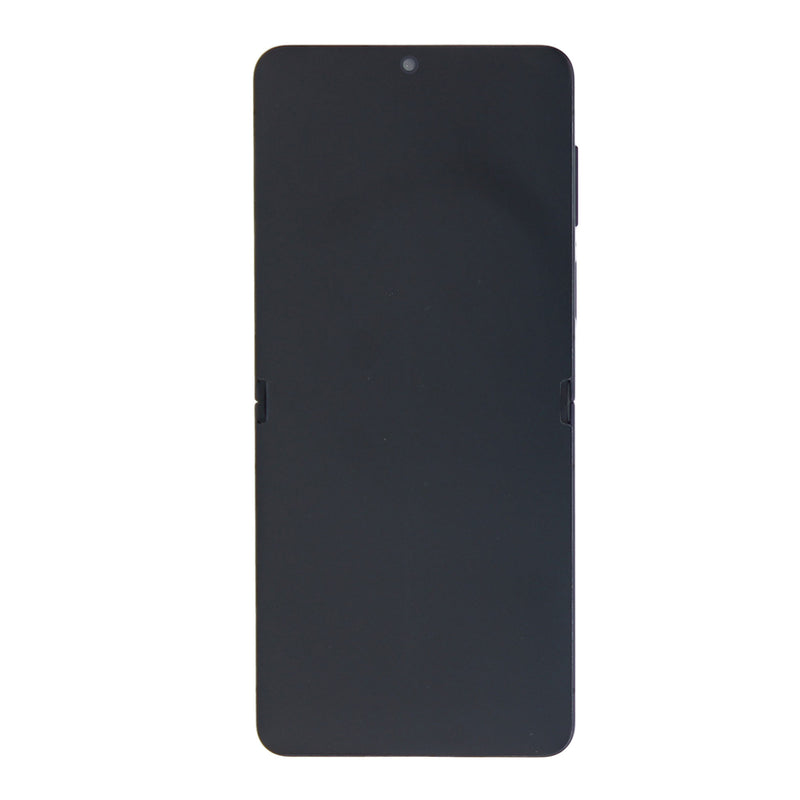 Samsung Galaxy Z Flip7 F766B Ecrã principal e digitalizador com moldura Jet Black Service Pack
