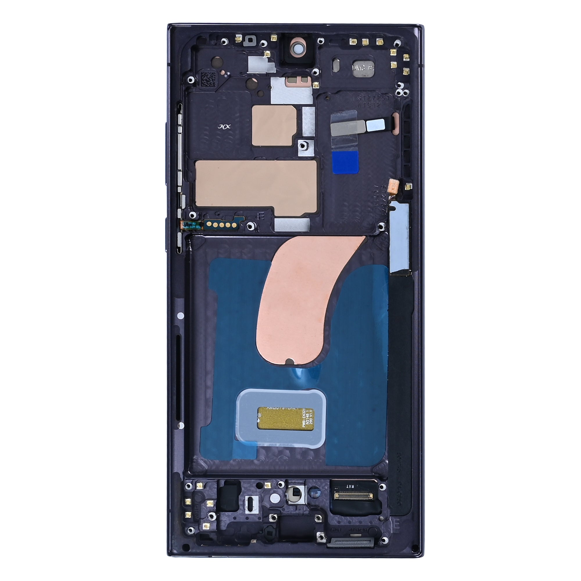 Samsung Galaxy S23 Ultra S918B Ecrã e digitalizador com moldura Phantom Black Soft-OLED