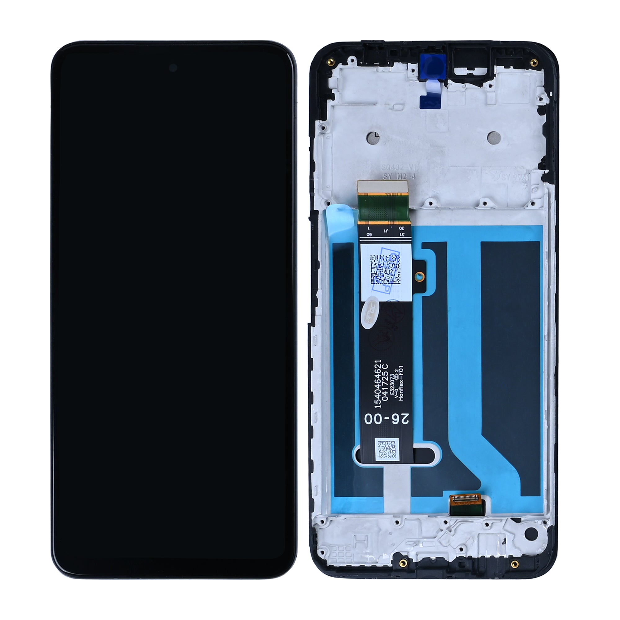 Motorola Moto G45 Ecrã e digitalizador com moldura Preto OEM