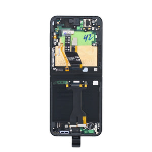 Samsung Galaxy Z Flip7 FE F761B Ecrã principal e digitalizador com moldura preta Pacote de serviço
