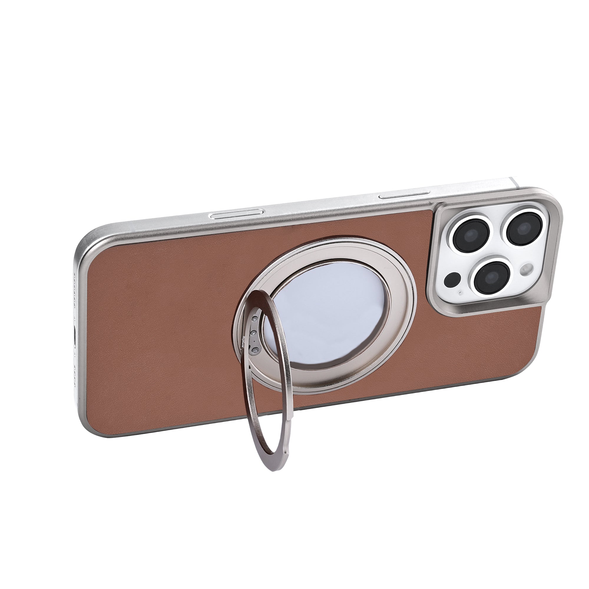 Capa Rixus MagWrap For Apple 15 Pro Max Castanho
