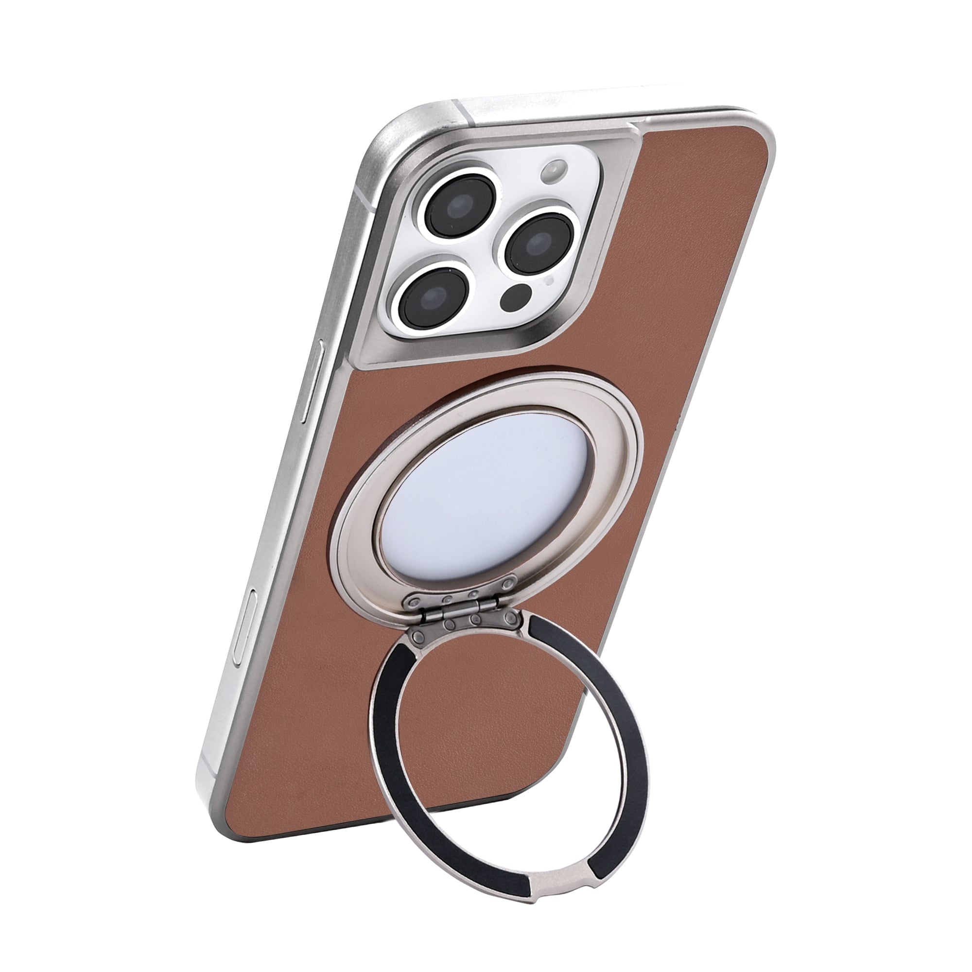 Capa Rixus MagWrap For Apple 16 Pro Max Castanho