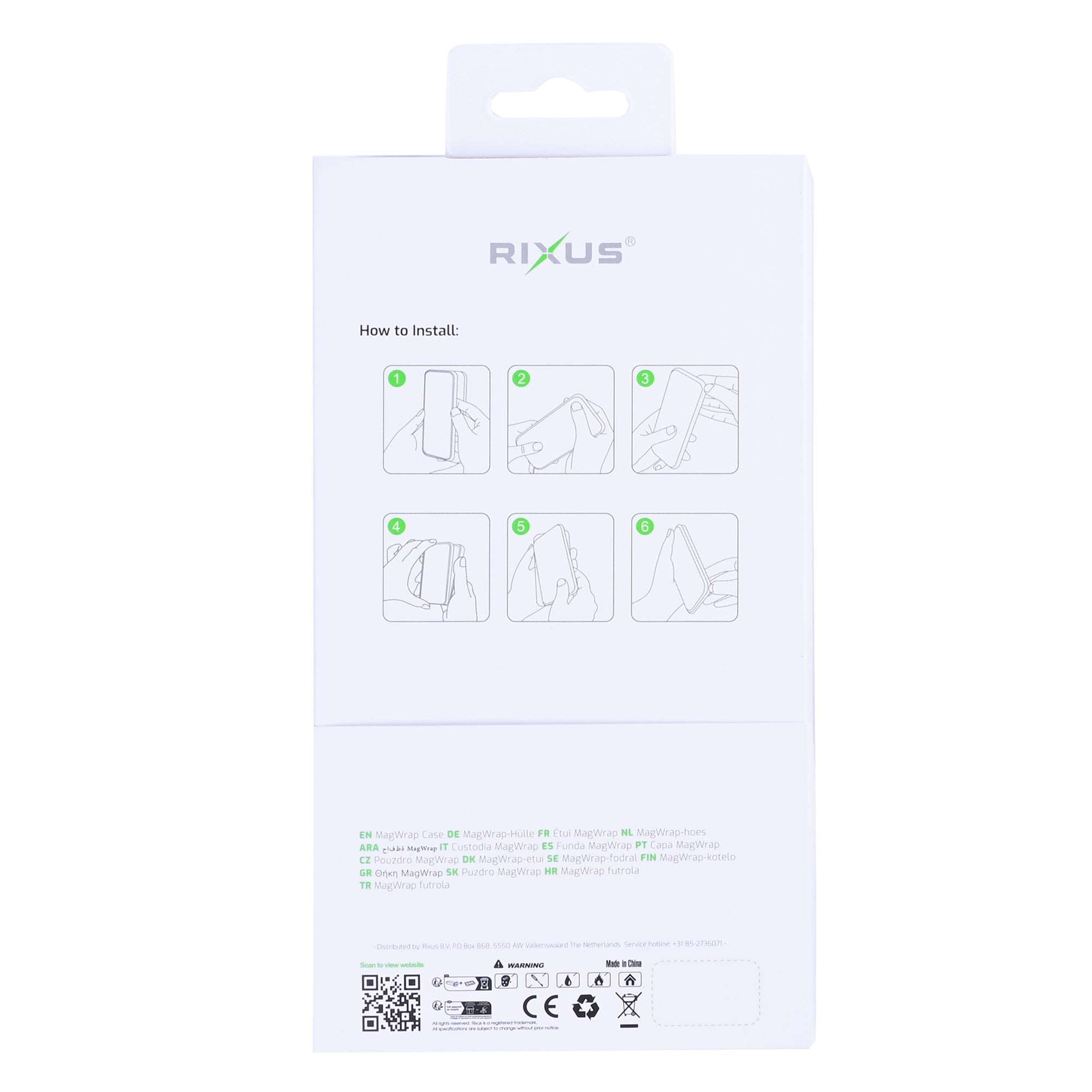 Capa Rixus MagWrap For Apple 16 Pro Max Castanho