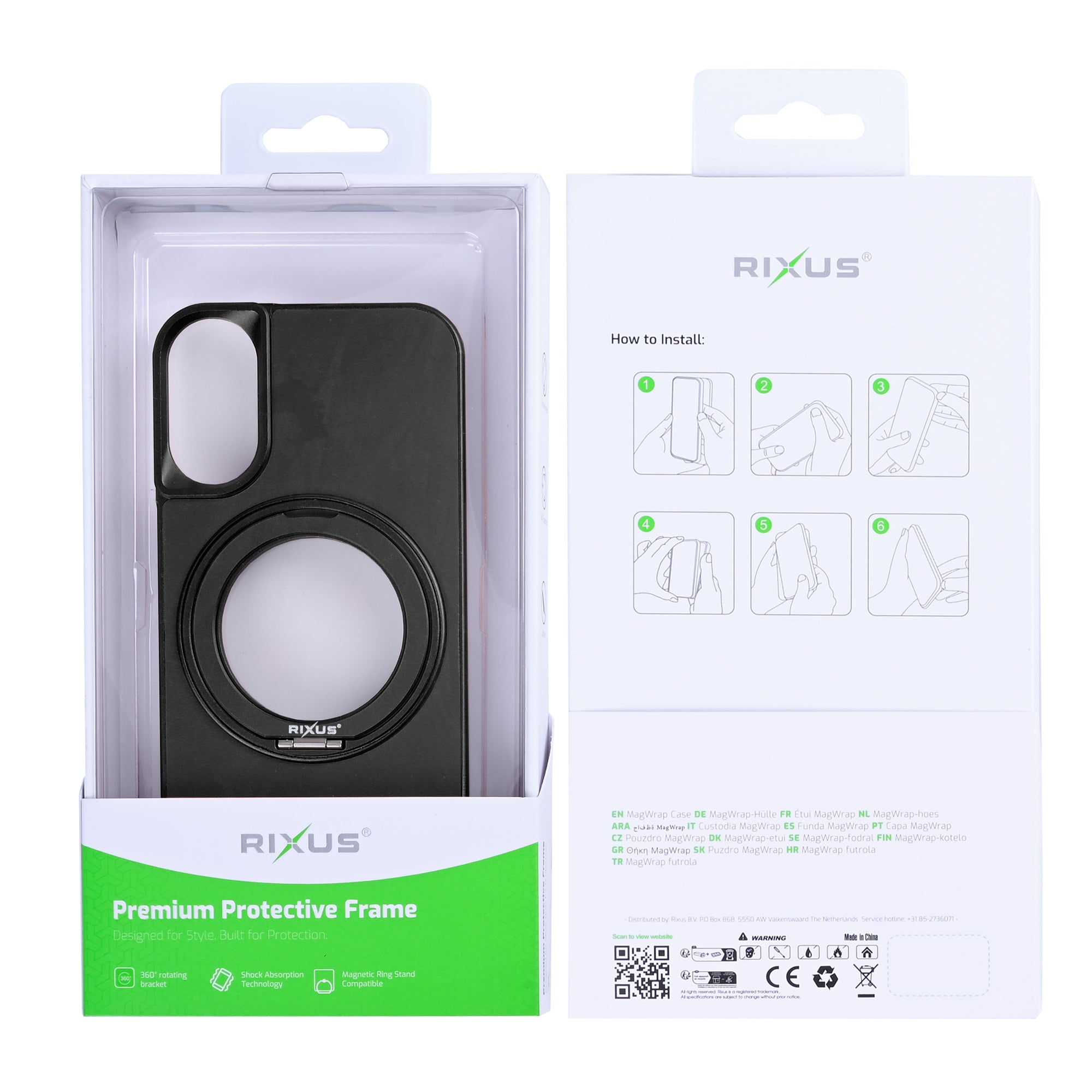 Capa Rixus MagWrap For Apple 17 Preto