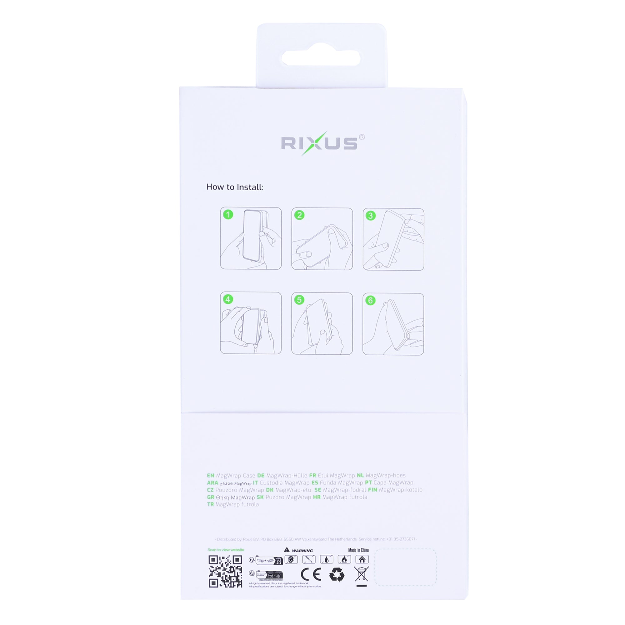 Capa Rixus MagWrap For Apple 17 Laranja