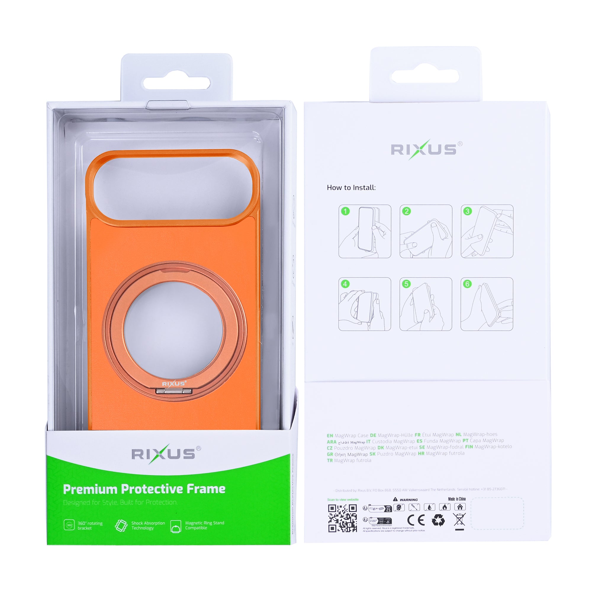 Capa Rixus MagWrap For Apple 17 Air Laranja