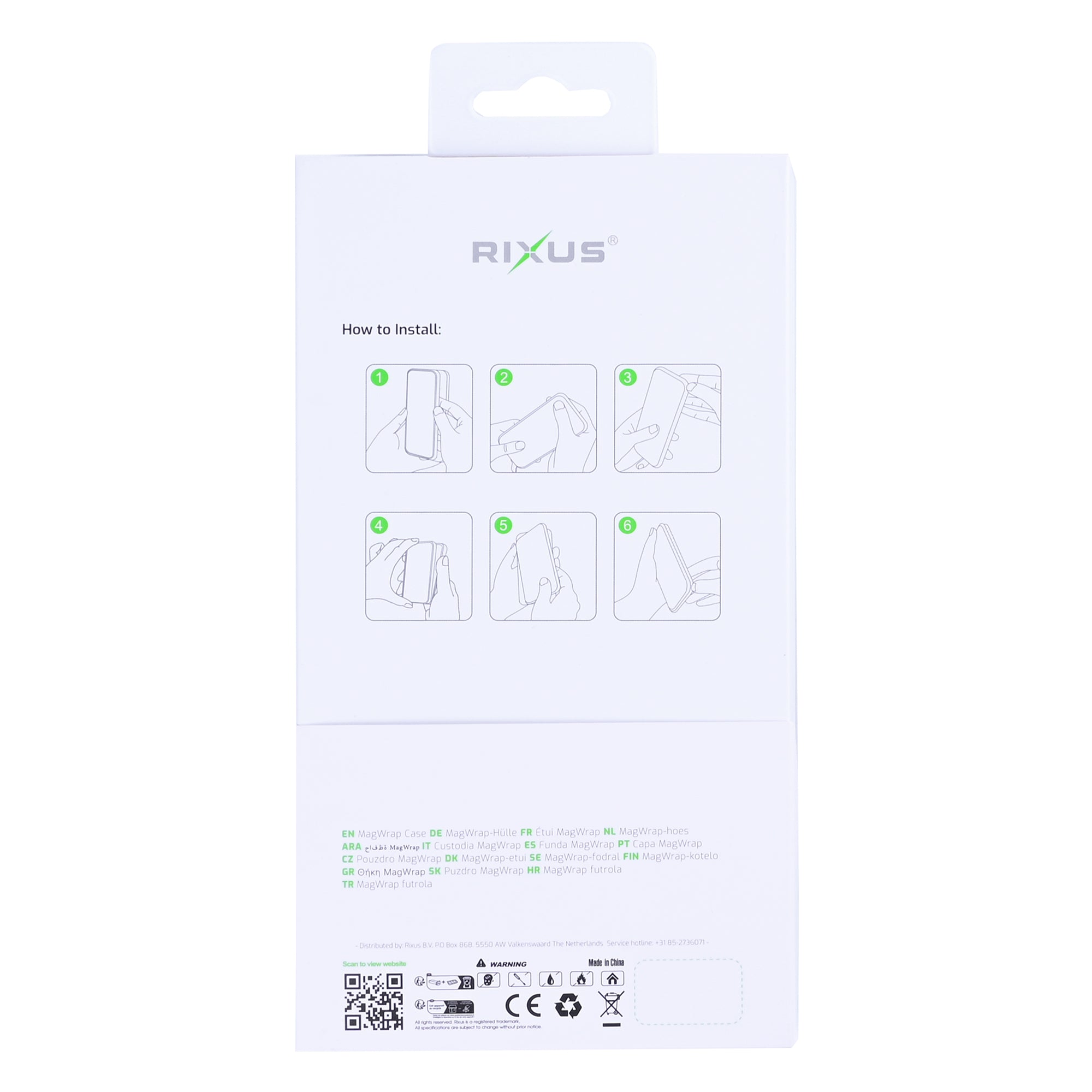 Capa Rixus MagWrap For Apple 17 Pro Castanho