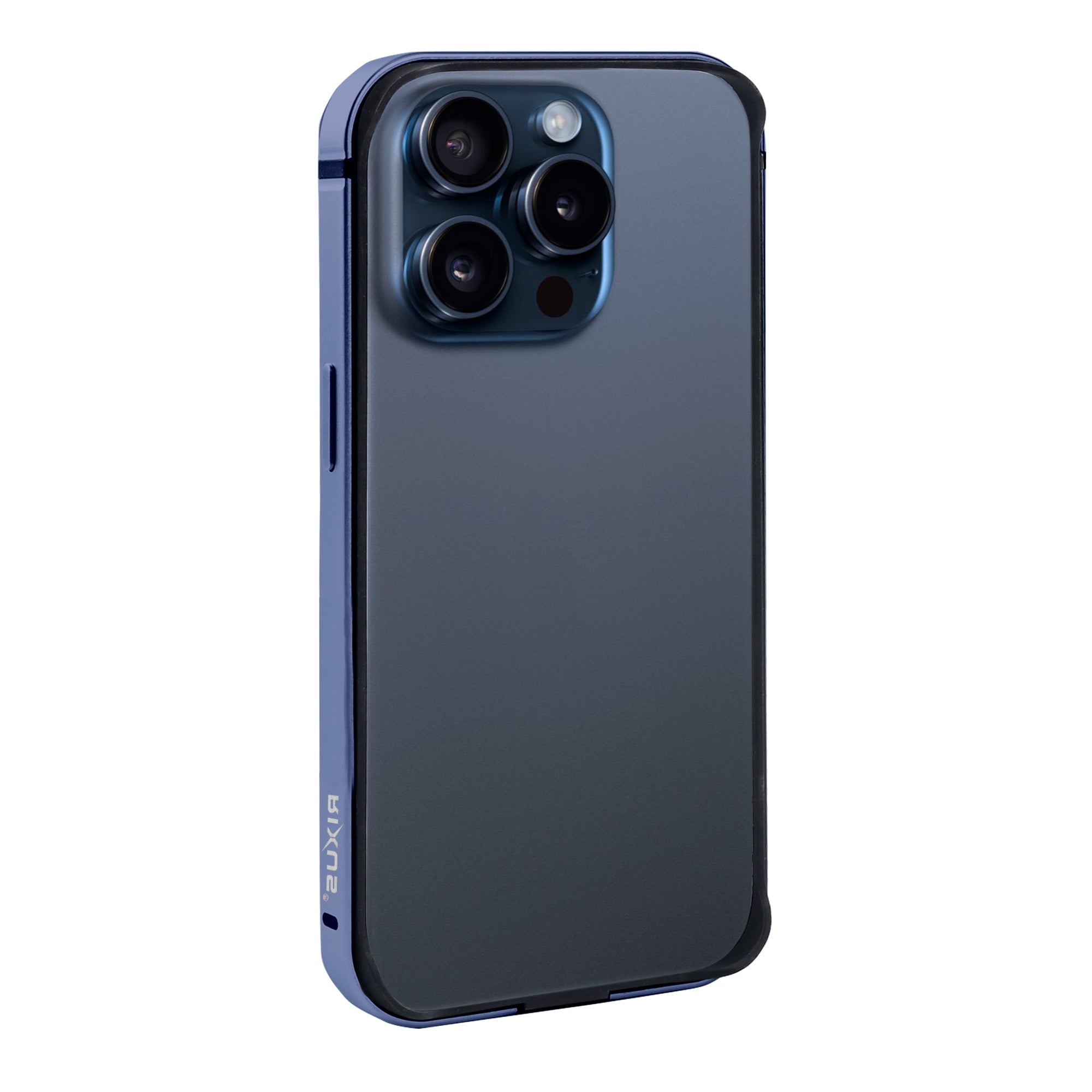 Capa protetora Rixus Crash Guard For Apple 15 Pro Azul Titânio