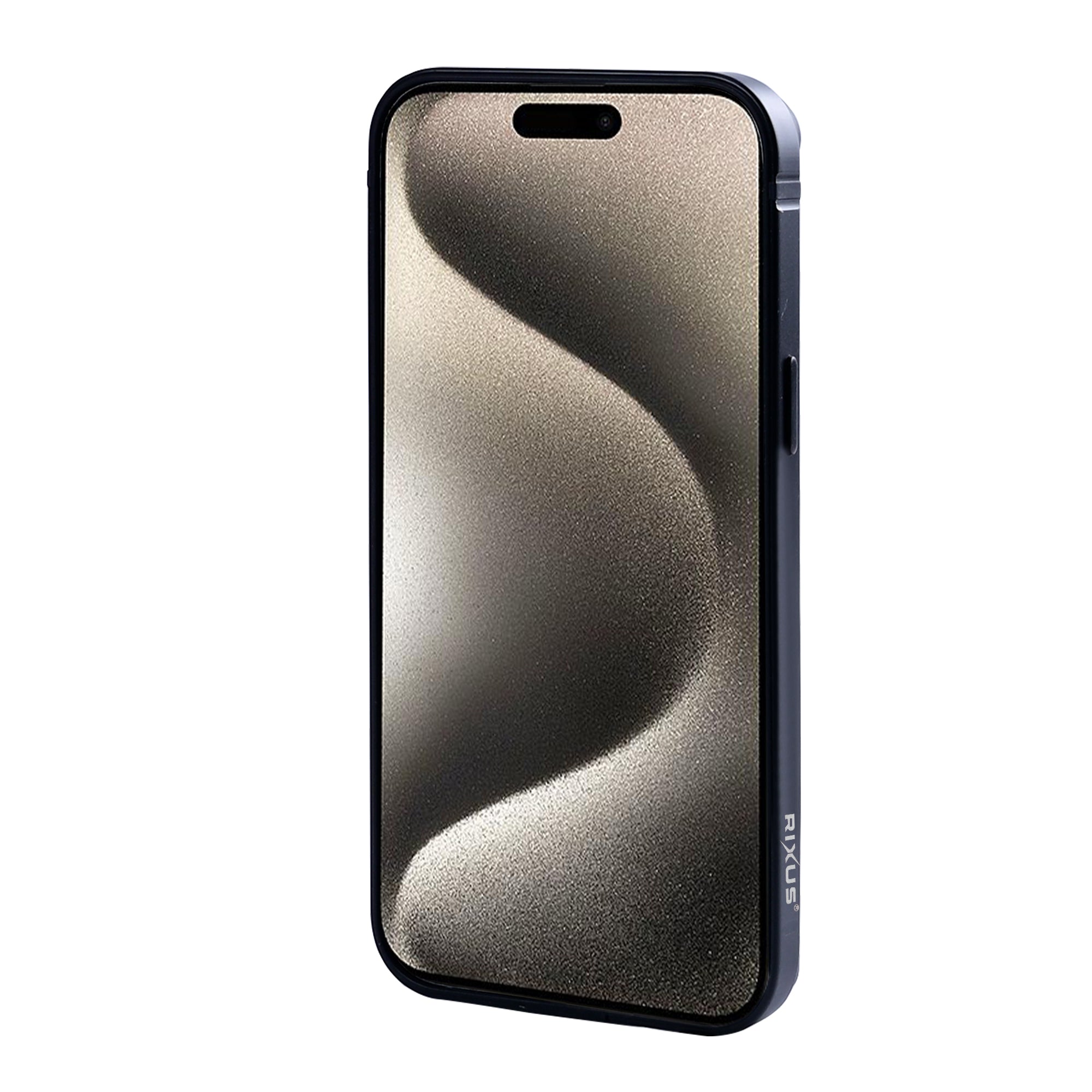 Capa protetora Rixus Crash Guard For Apple 15 Pro Preto Titânio