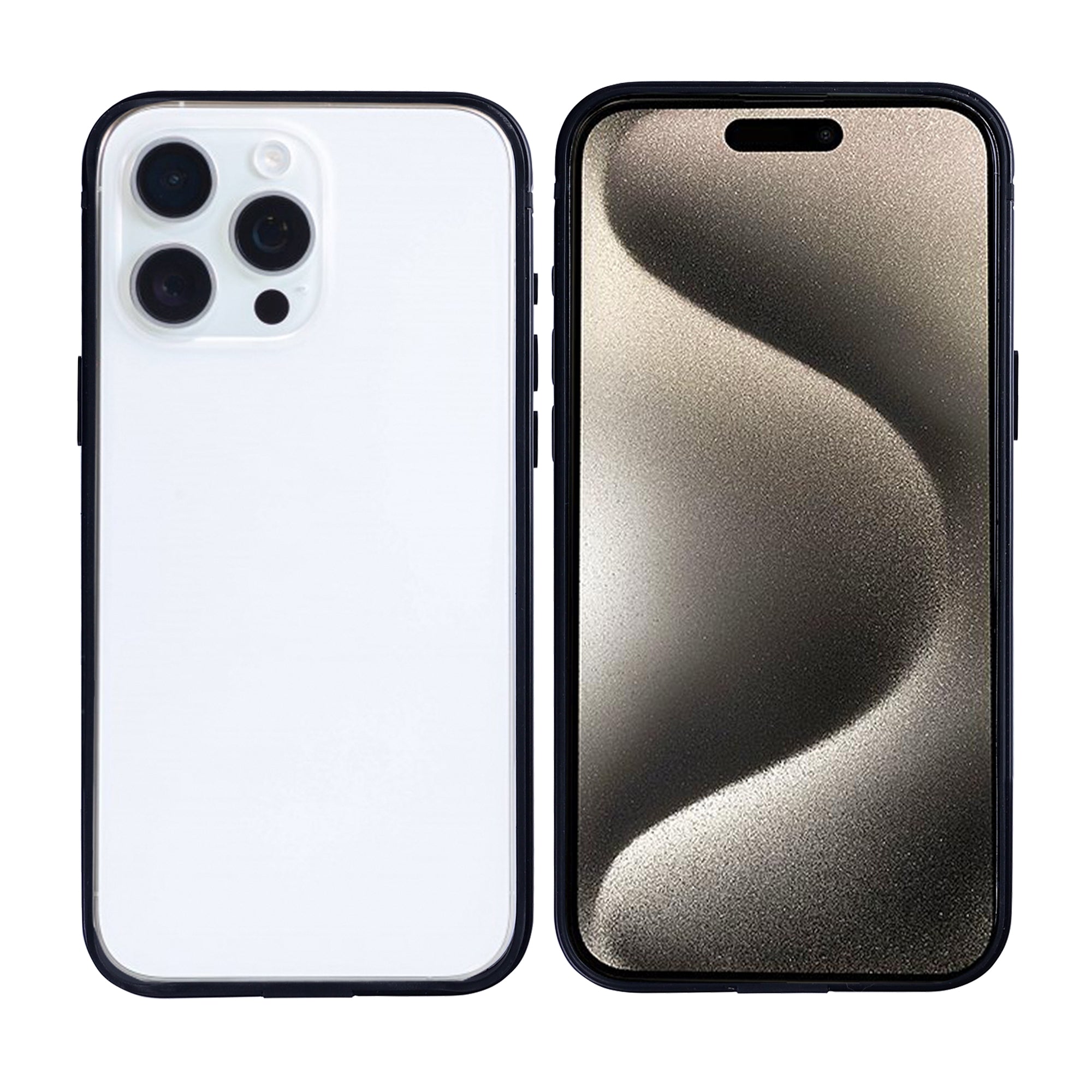 Capa protetora Rixus Crash Guard For Apple 15 Pro Preto Titânio