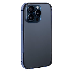 Capa protetora Rixus Crash Guard For Apple 15 Pro Max azul titânio