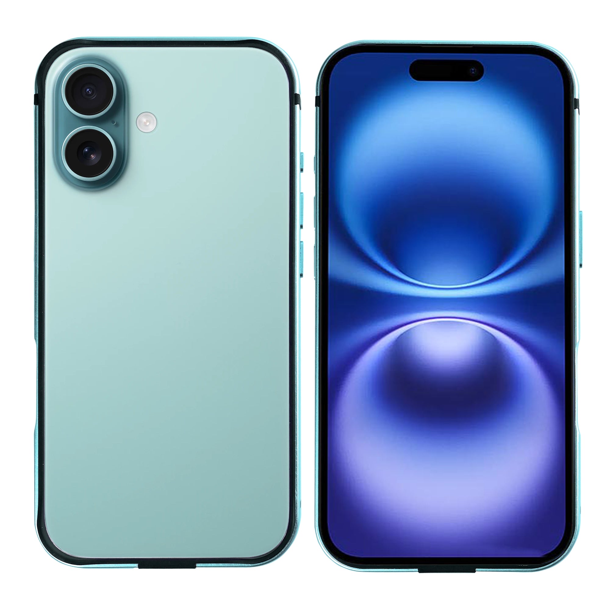 Capa protetora Rixus Crash Guard For Apple 16 Teal