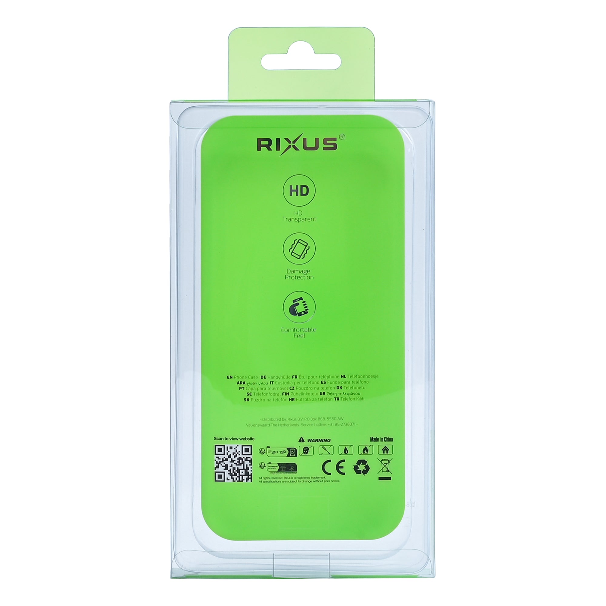 Capa protetora Rixus Crash Guard For Apple 16 Teal
