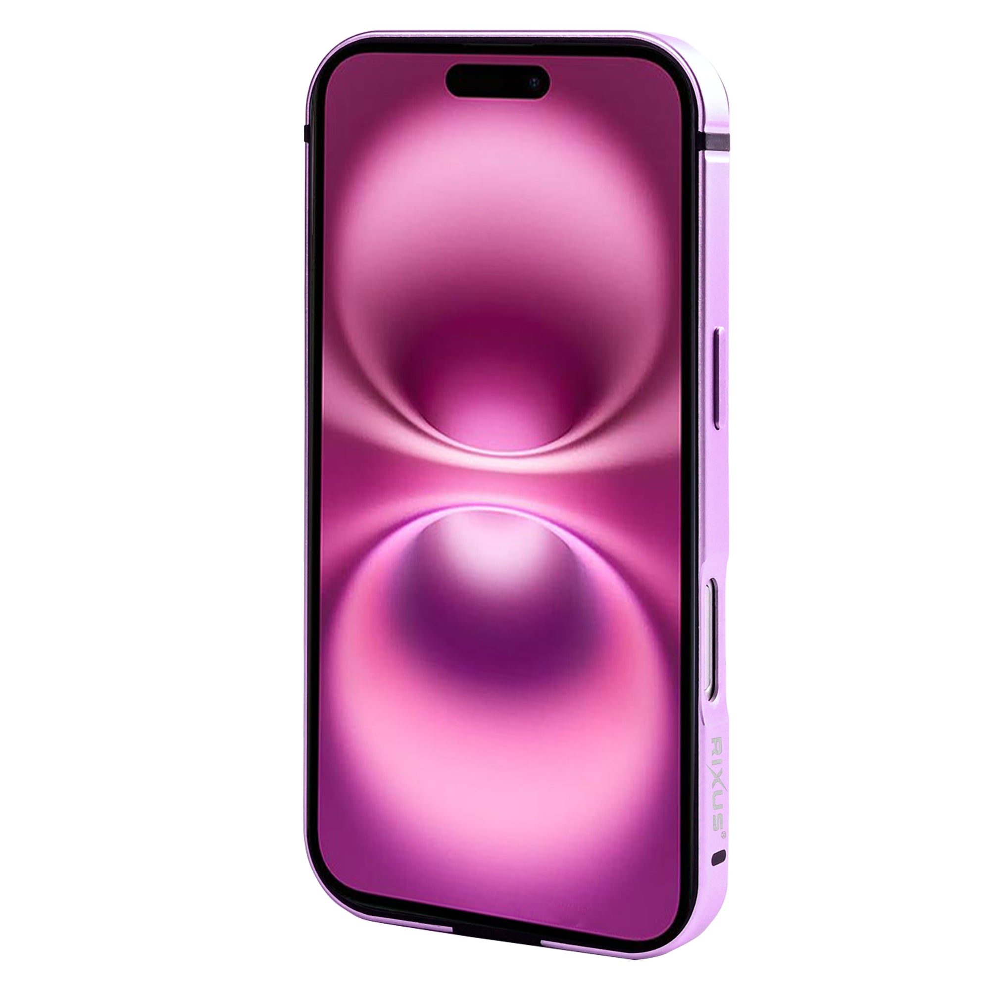 Capa protetora Rixus Crash Guard For Apple 16 Plus Rosa