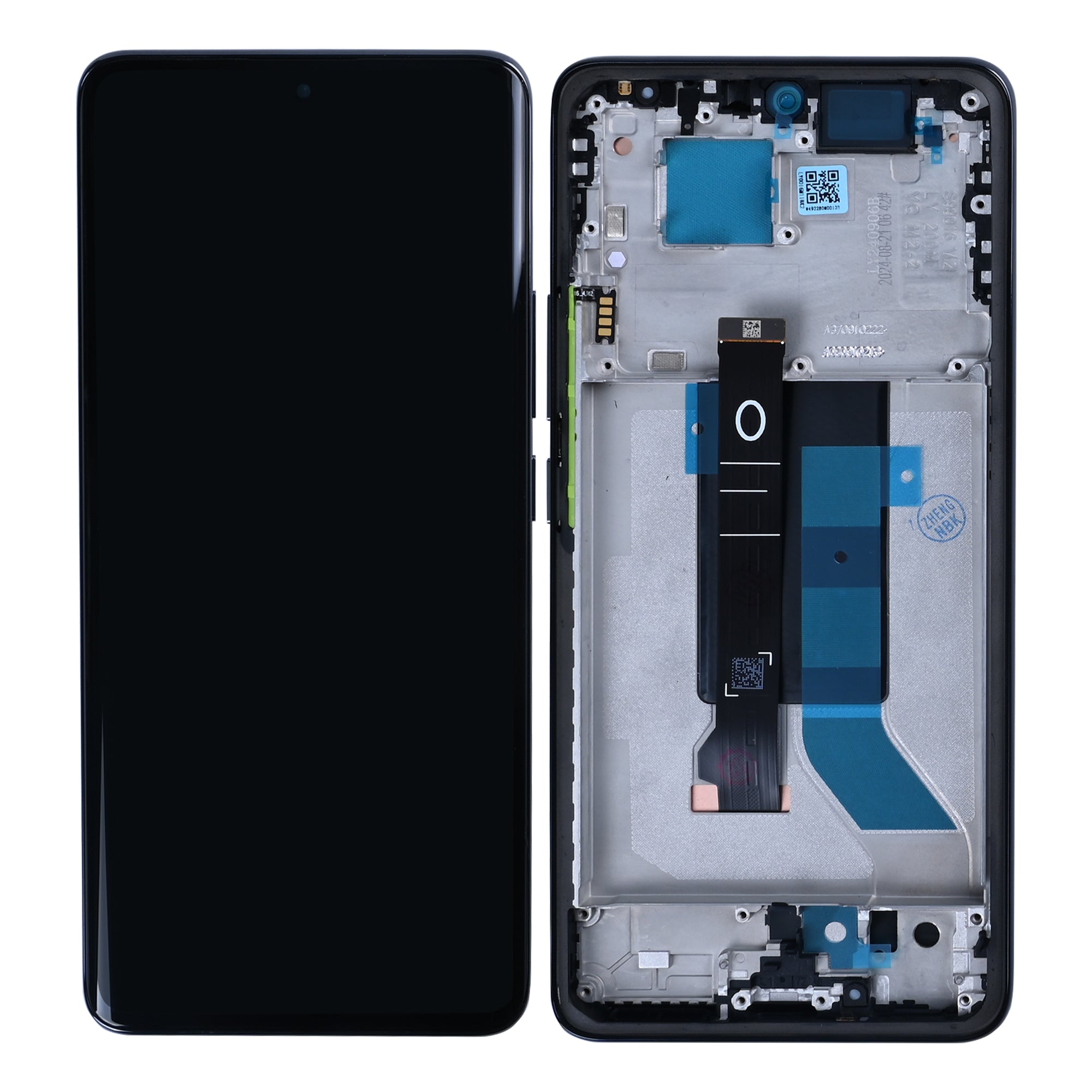 Xiaomi Redmi Note 14 Pro 5G Ecrã e digitalizador com moldura Preto meia-noite OEM