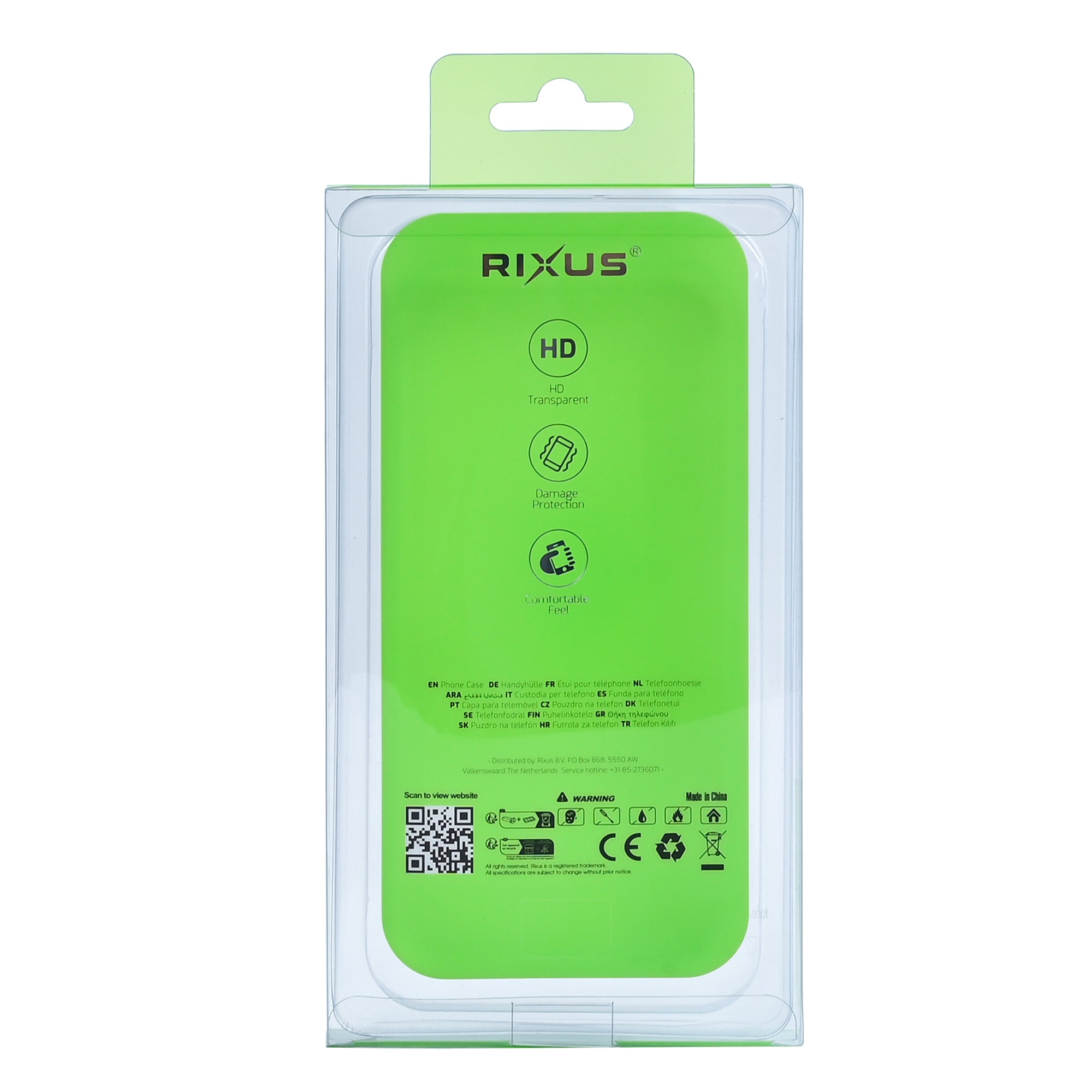 Capa protetora Rixus Crash Guard For Apple 16 Plus Ultramarine