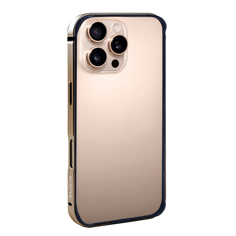 Capa protetora Rixus Crash Guard For Apple 16 Pro Desert Titanium