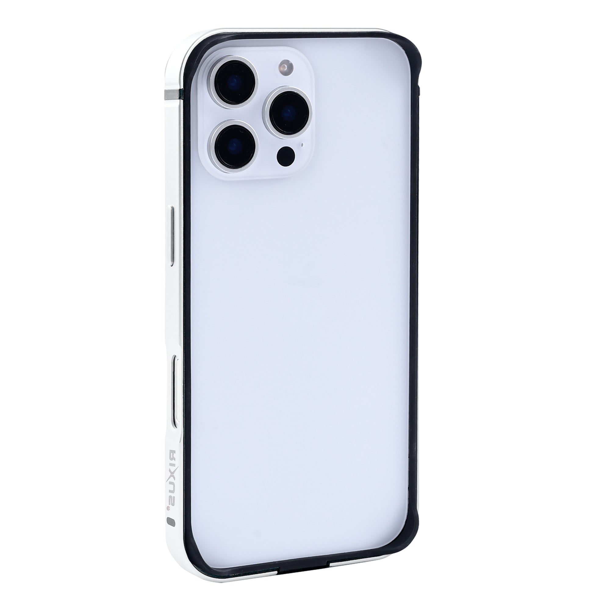 Capa protetora Rixus Crash Guard For Apple 16 Pro Max Branco Titânio