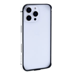 Capa protetora Rixus Crash Guard For Apple 16 Pro Max Branco Titânio