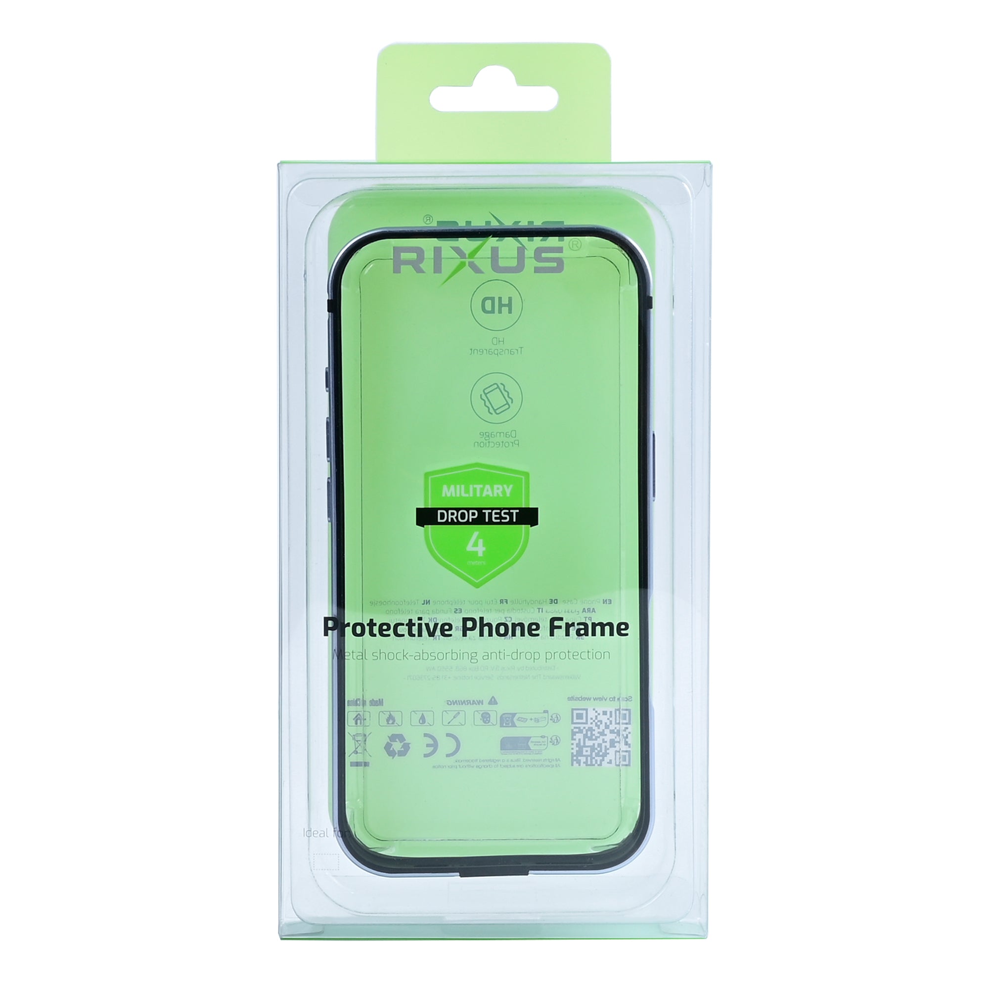 Capa protetora Rixus Crash Guard For Apple 17 azul claro