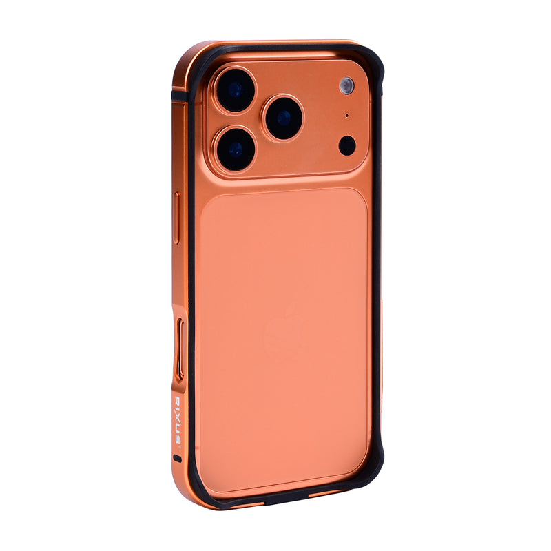 Capa protetora Rixus Crash Guard For Apple 17 Pro Laranja