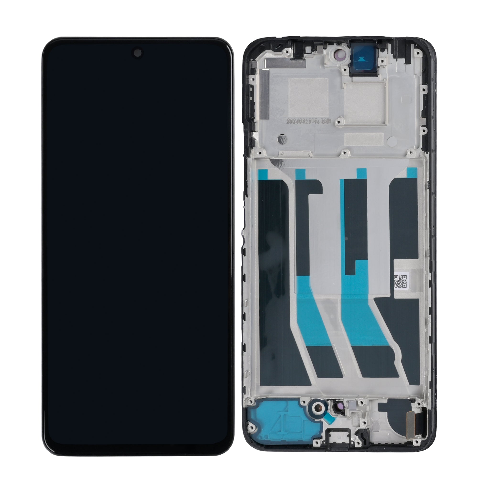 Realme 12 Plus Ecrã e digitalizador com moldura Preto OEM