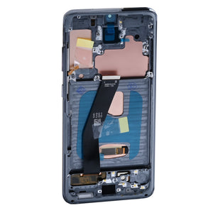 Samsung Galaxy S20 5G G981F Ecrã e digitalizador com moldura Cosmic Grey Soft-OLED