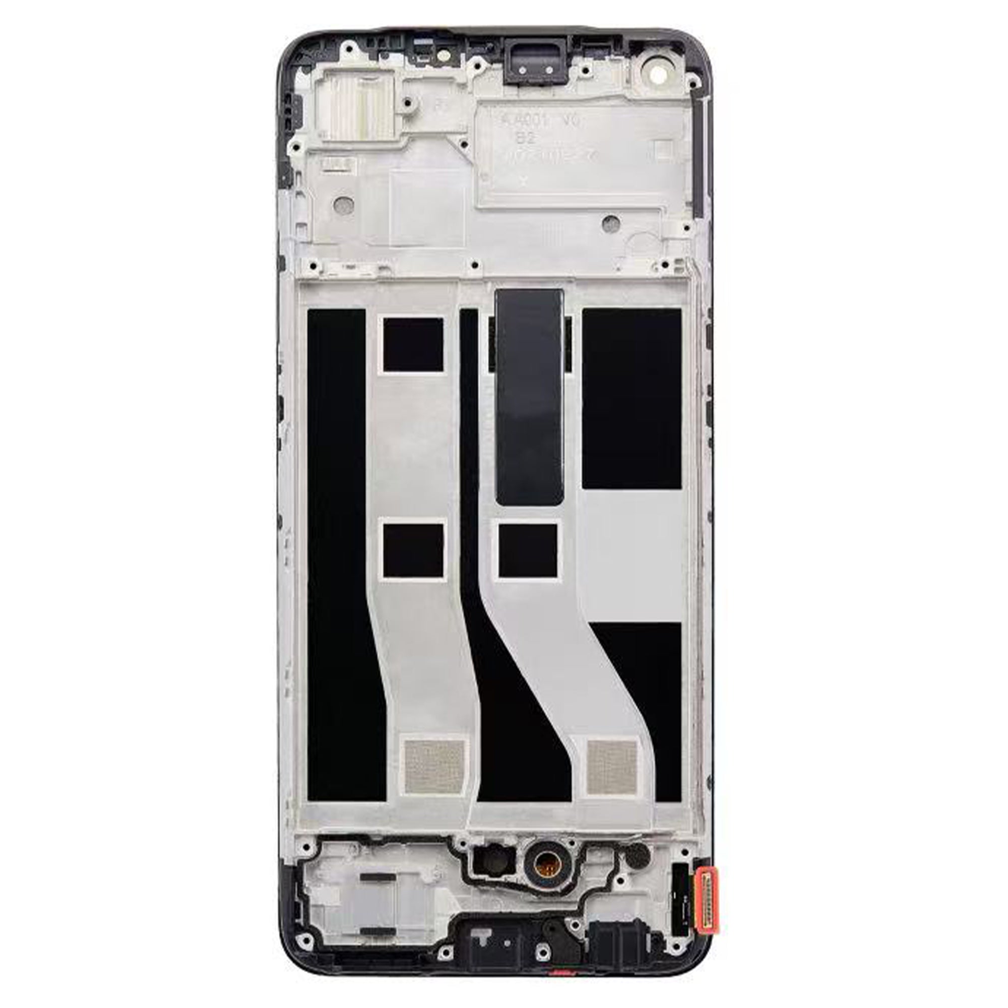Oppo Reno6 Lite Ecrã e digitalizador com moldura Preto OEM