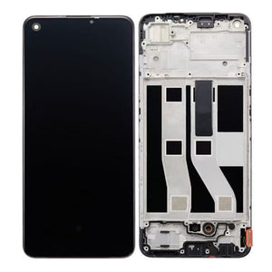 Oppo Reno6 Lite Ecrã e digitalizador com moldura Preto OEM