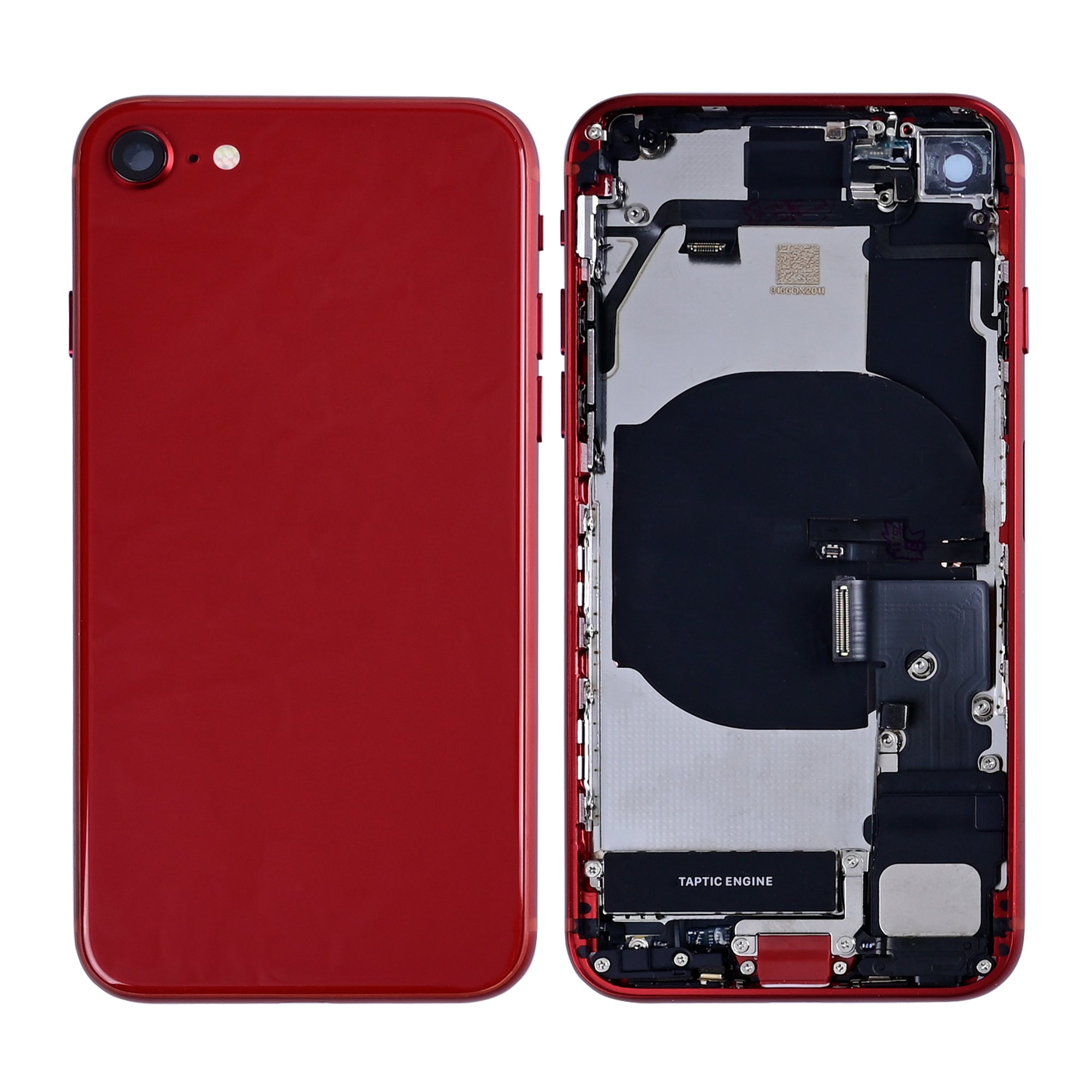 For Apple SE (2022) Caixa com peças pequenas Vermelho OEM