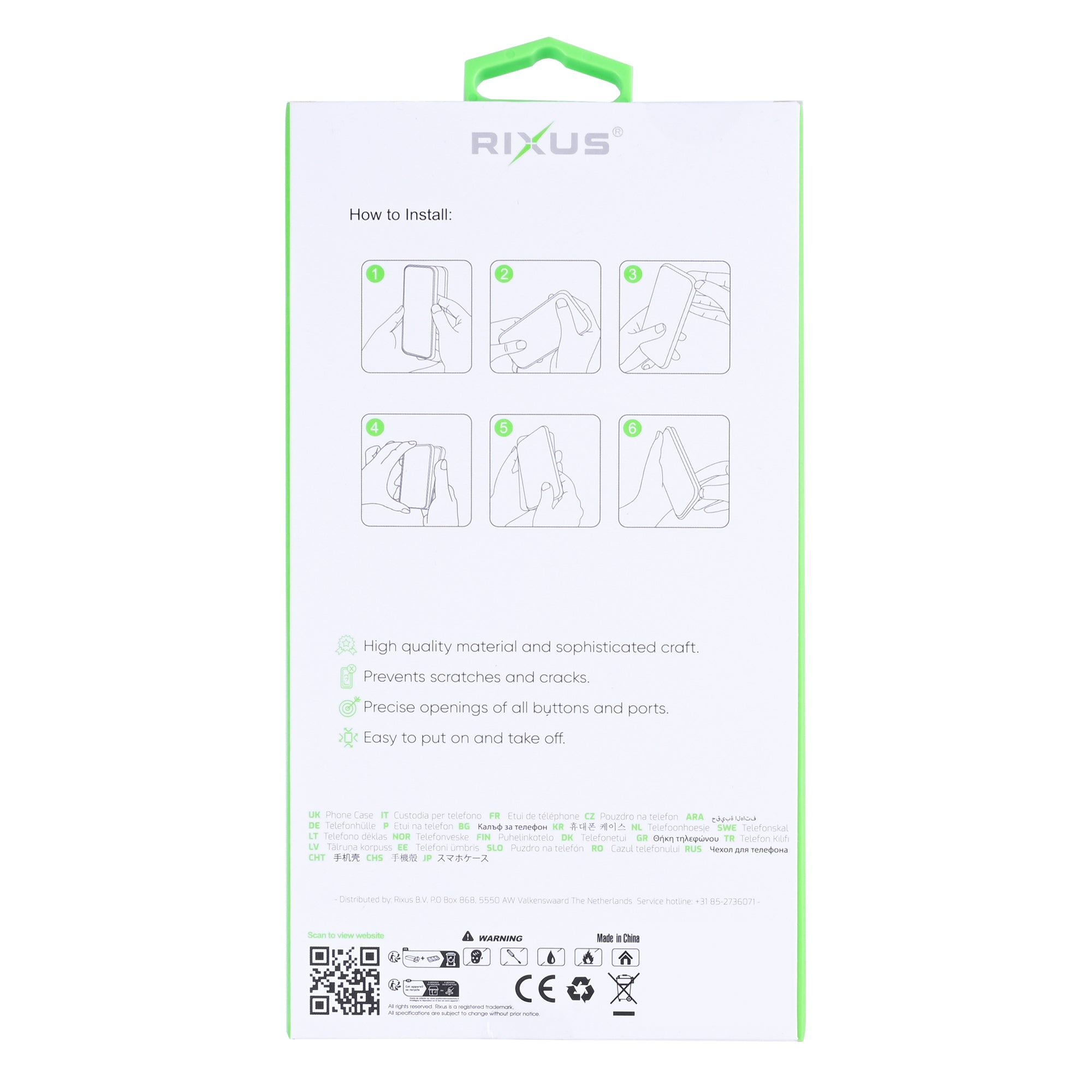 Capa Anti-Burst Rixus para Xiaomi 17 Transparente