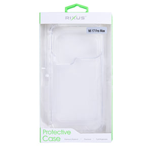Capa Anti-Burst Rixus para Xiaomi 17 Pro Max Transparente