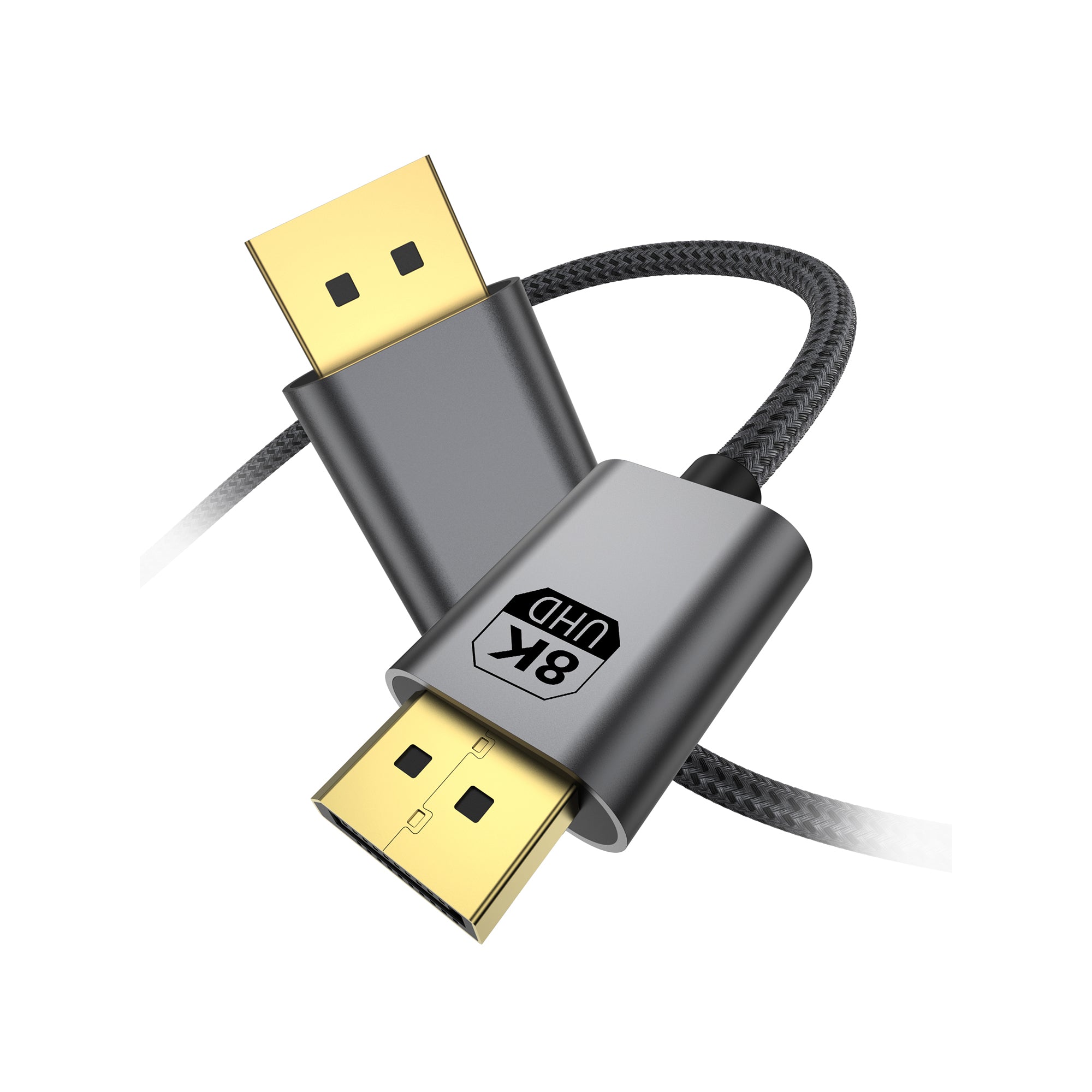 Rixus RXDP15 Display Port Cable 8K 5m Space Grey