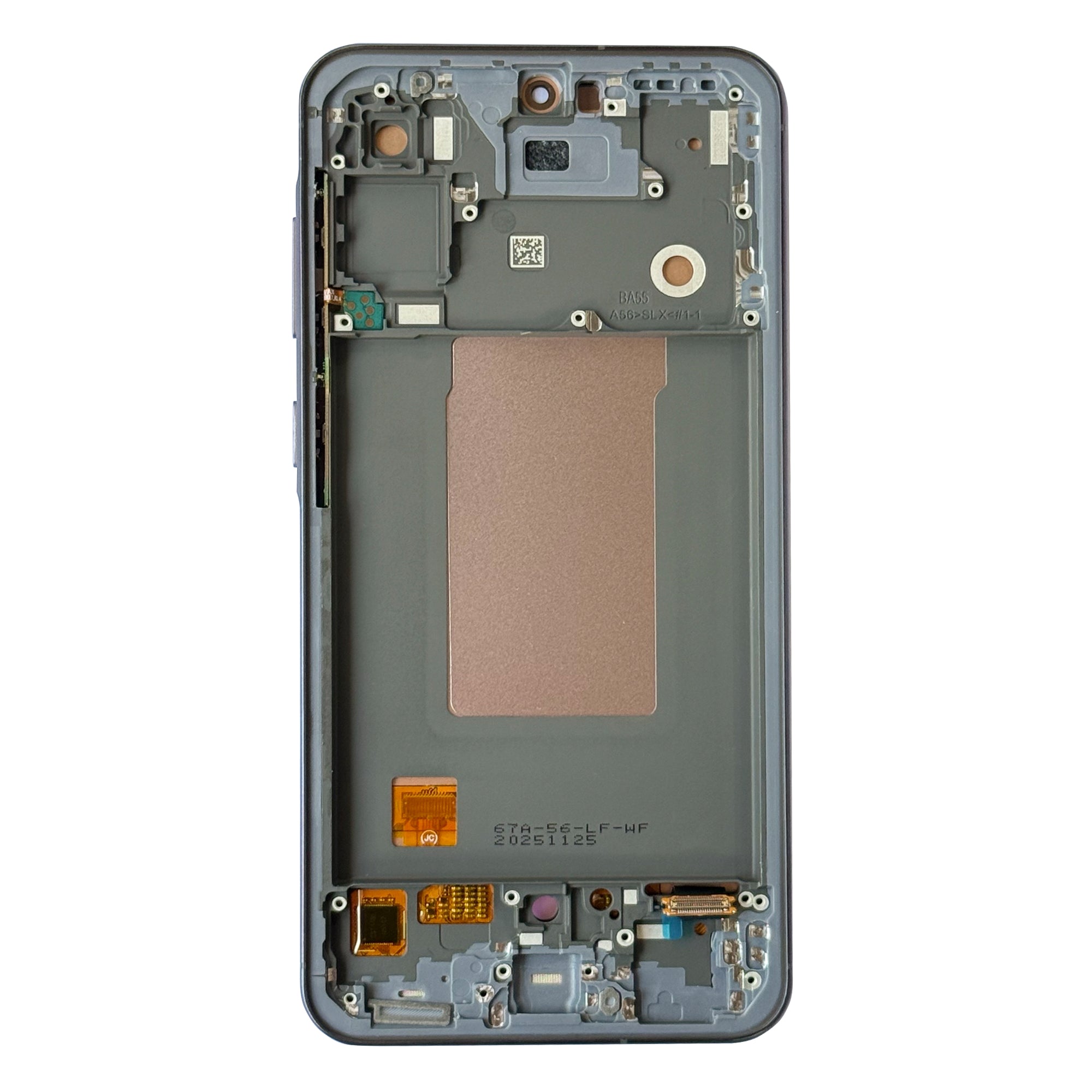 Samsung Galaxy A56 A566B Ecrã e digitalizador com moldura grafite Soft-OLED