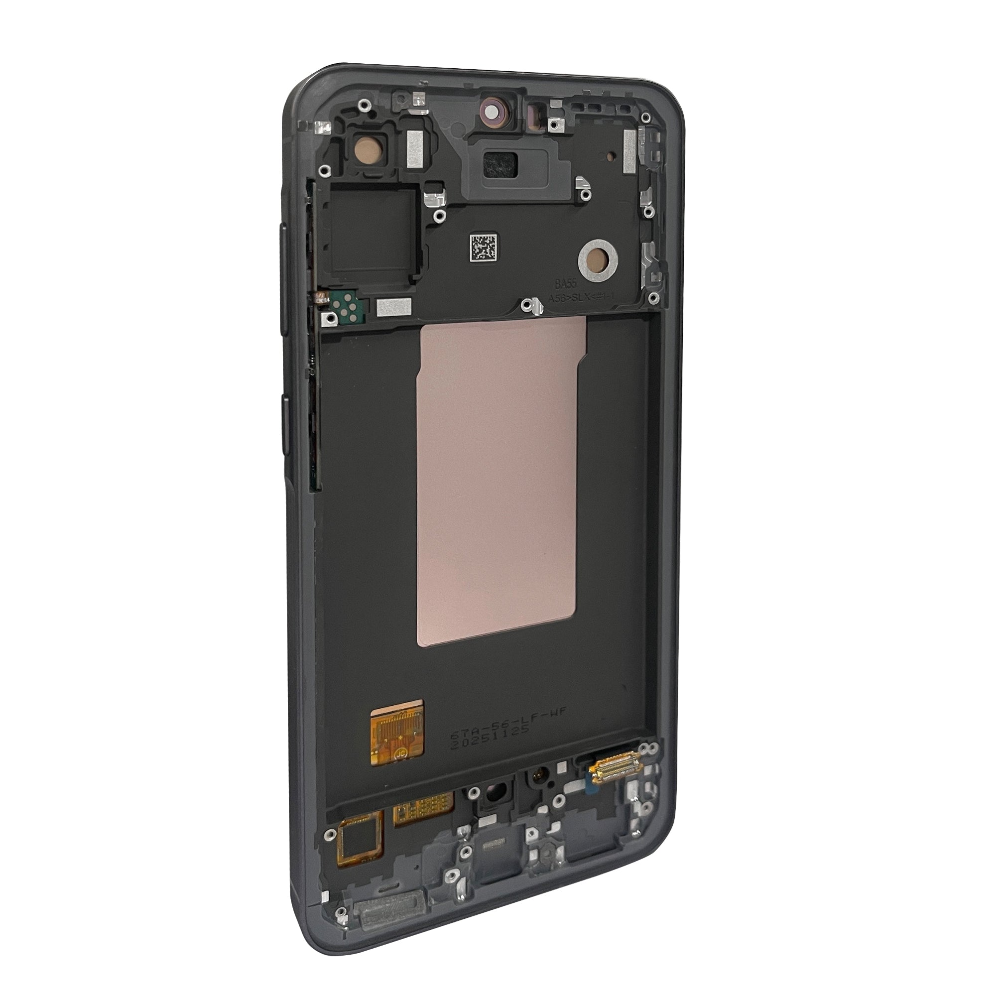 Samsung Galaxy A56 A566B Ecrã e digitalizador com moldura grafite Soft-OLED