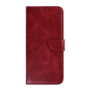 Rixus Bookcase For Google Pixel 10a Dark Red