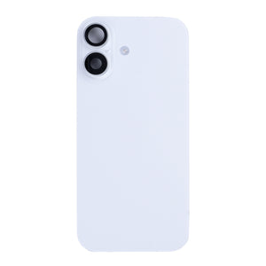 For Apple 17 Vidro traseiro com NFC, moldura da câmara ampliada Branco Puxado