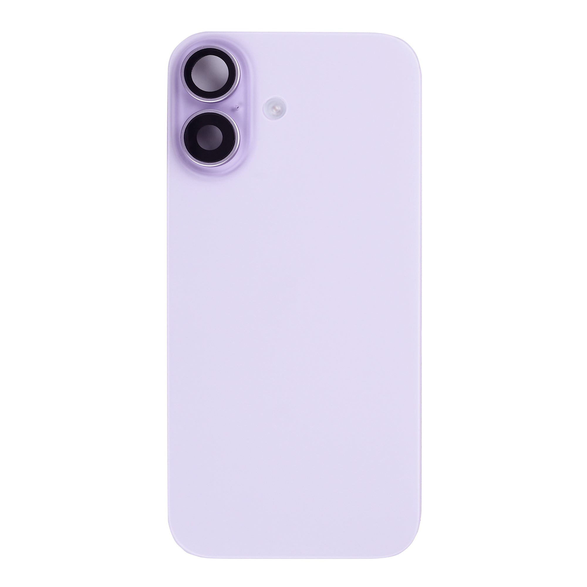 For Apple 17 Vidro traseiro com NFC, moldura da câmara ampliada Lavanda Puxado