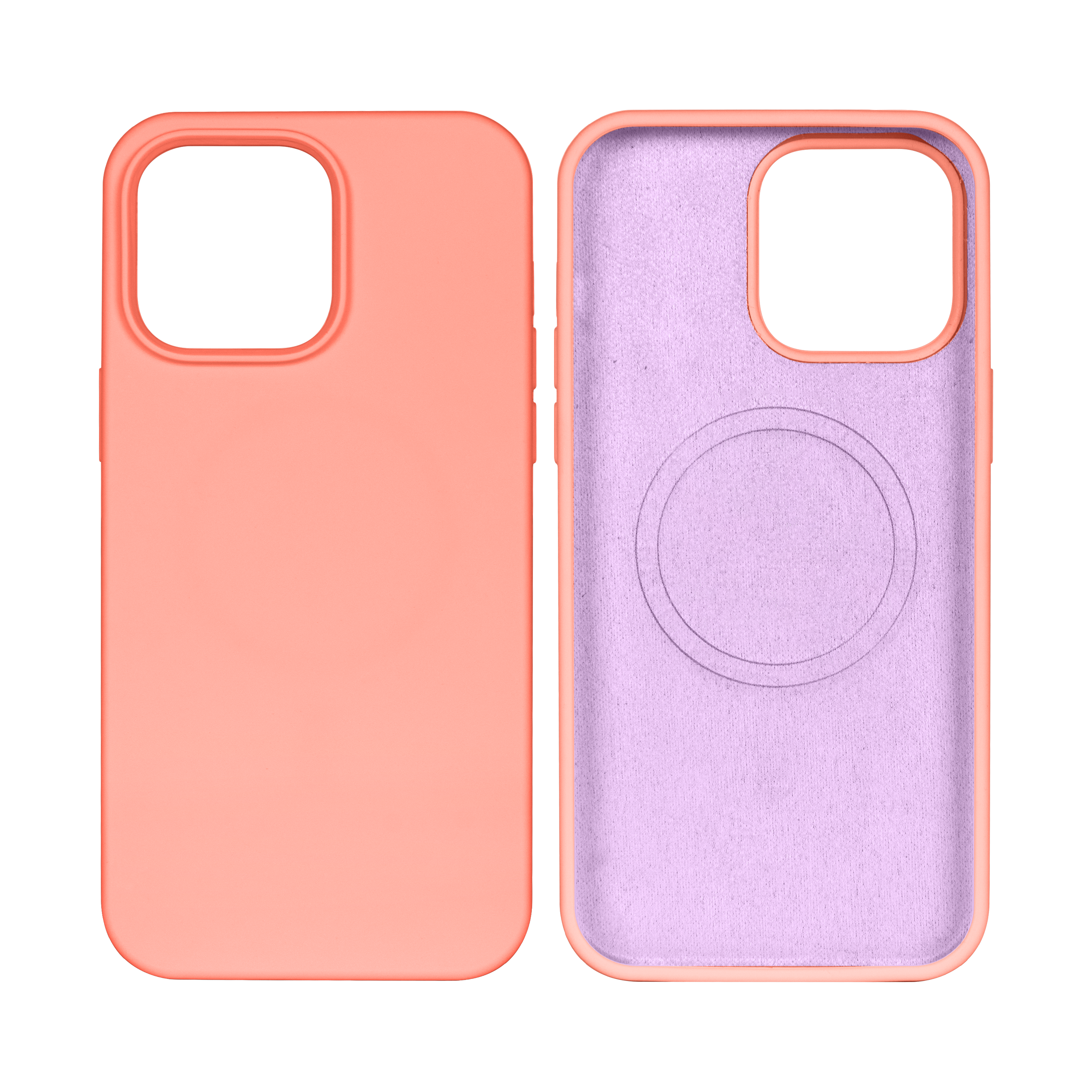 Rixus Soft TPU Phone Case With MagSafe Compatible For Apple iPhone 13 Mini Pink