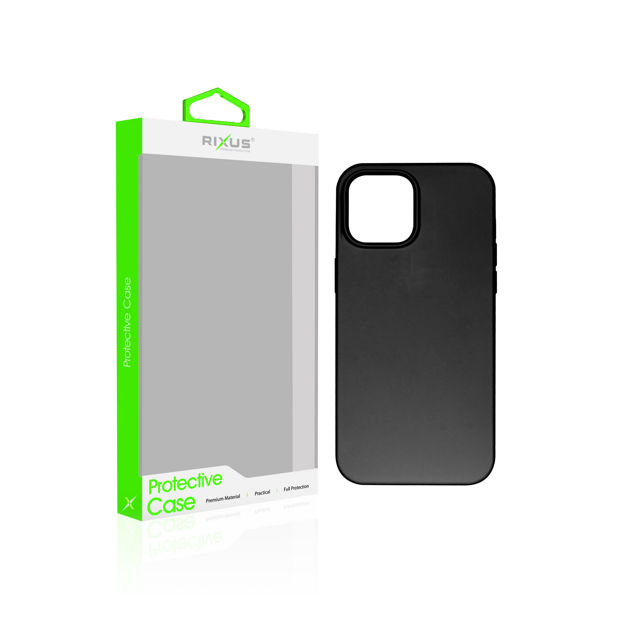 Rixus Soft TPU Phone Case With MagSafe Compatible For Apple iPhone 14 Pro Black