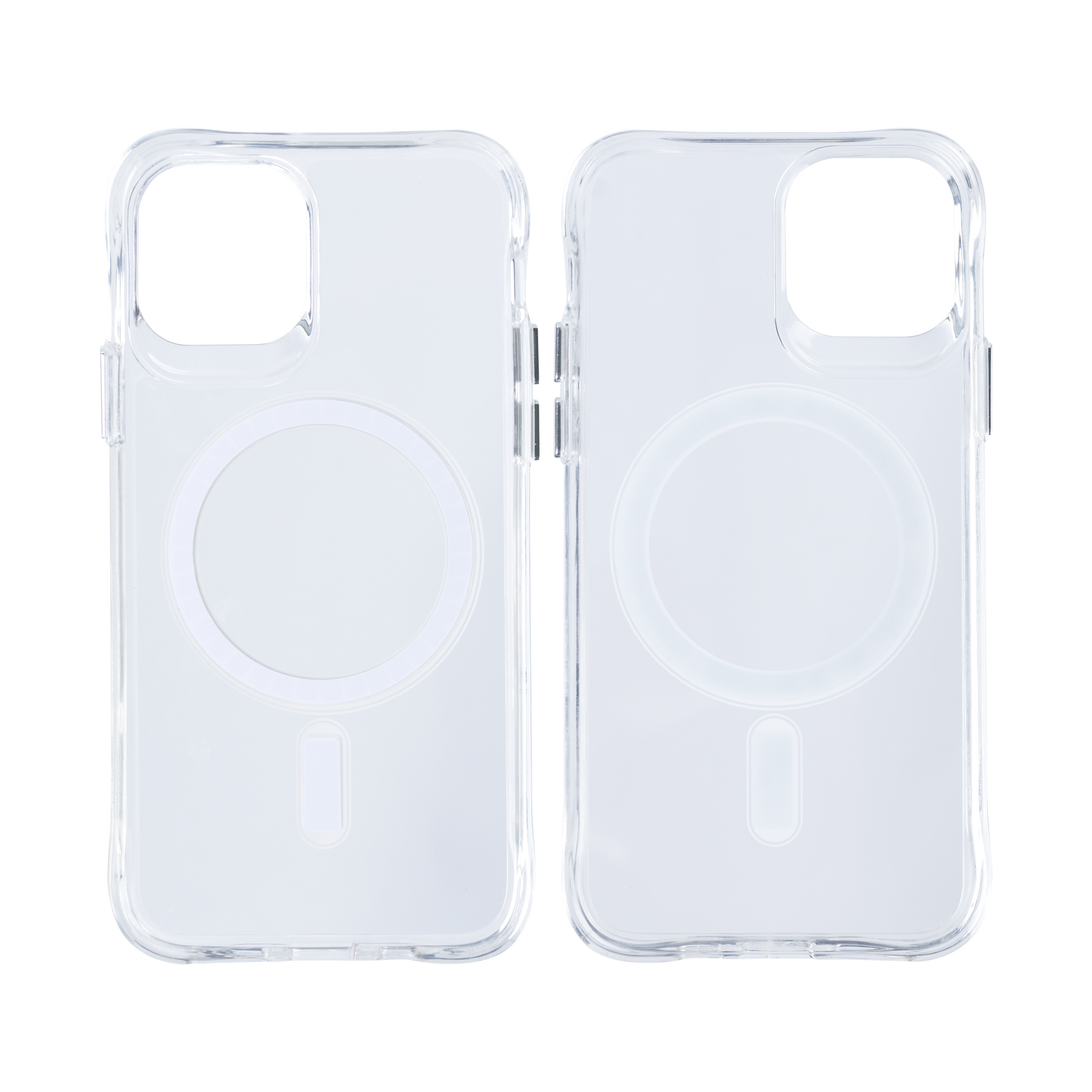 Rixus Anti Shock Case TPU With MagSafe Compatible For Apple iPhone 12, 12 Pro Transparent