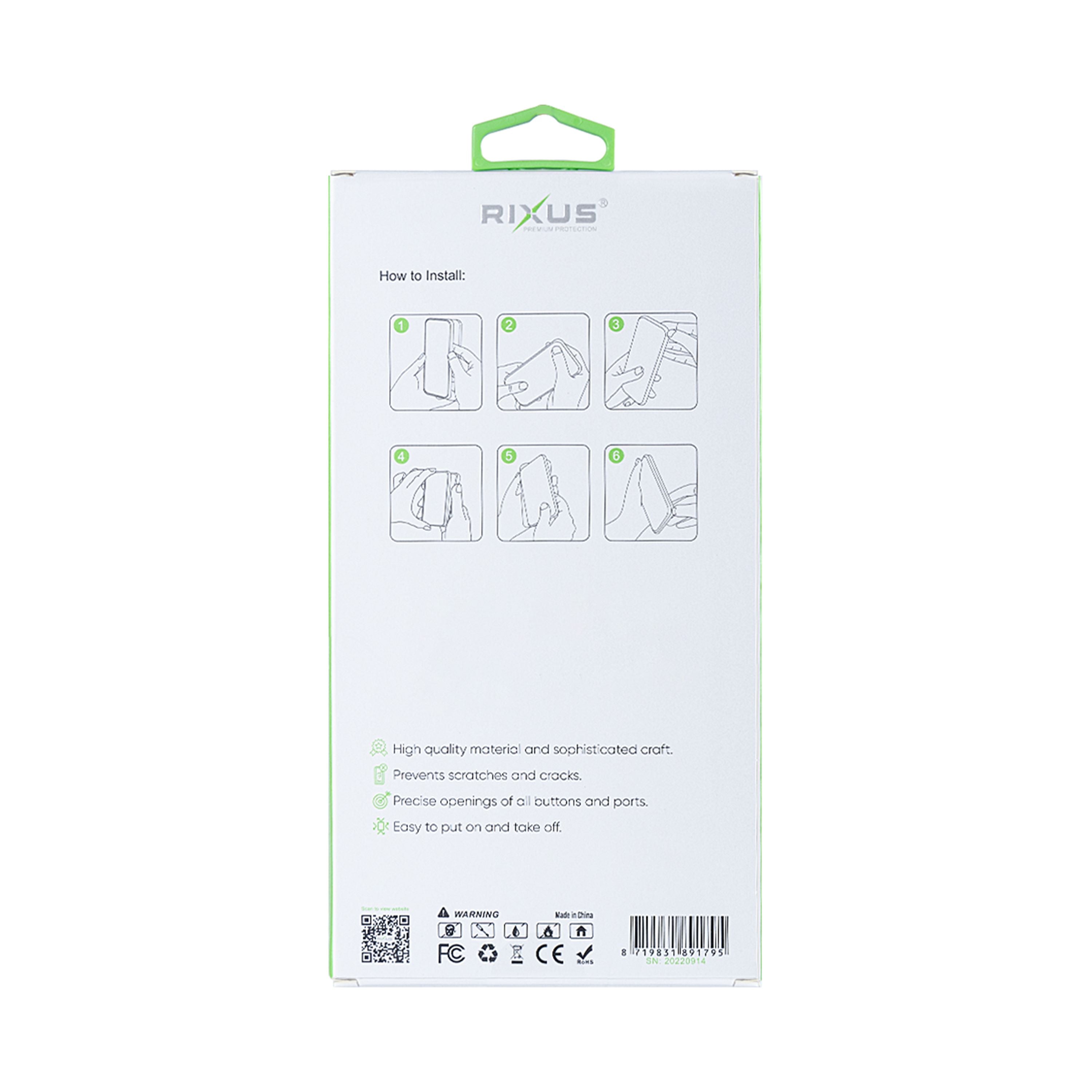 Rixus Anti-Burst Case With MagSafe Compatible For Apple iPhone 11 Transparent