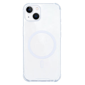 Rixus Anti-Burst Case With MagSafe Compatible For Apple iPhone 13 Transparent