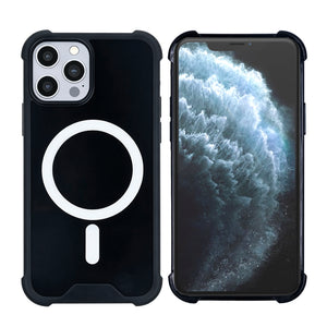 Rixus Anti-Burst Case With MagSafe Compatible For Apple iPhone 11 Pro Black