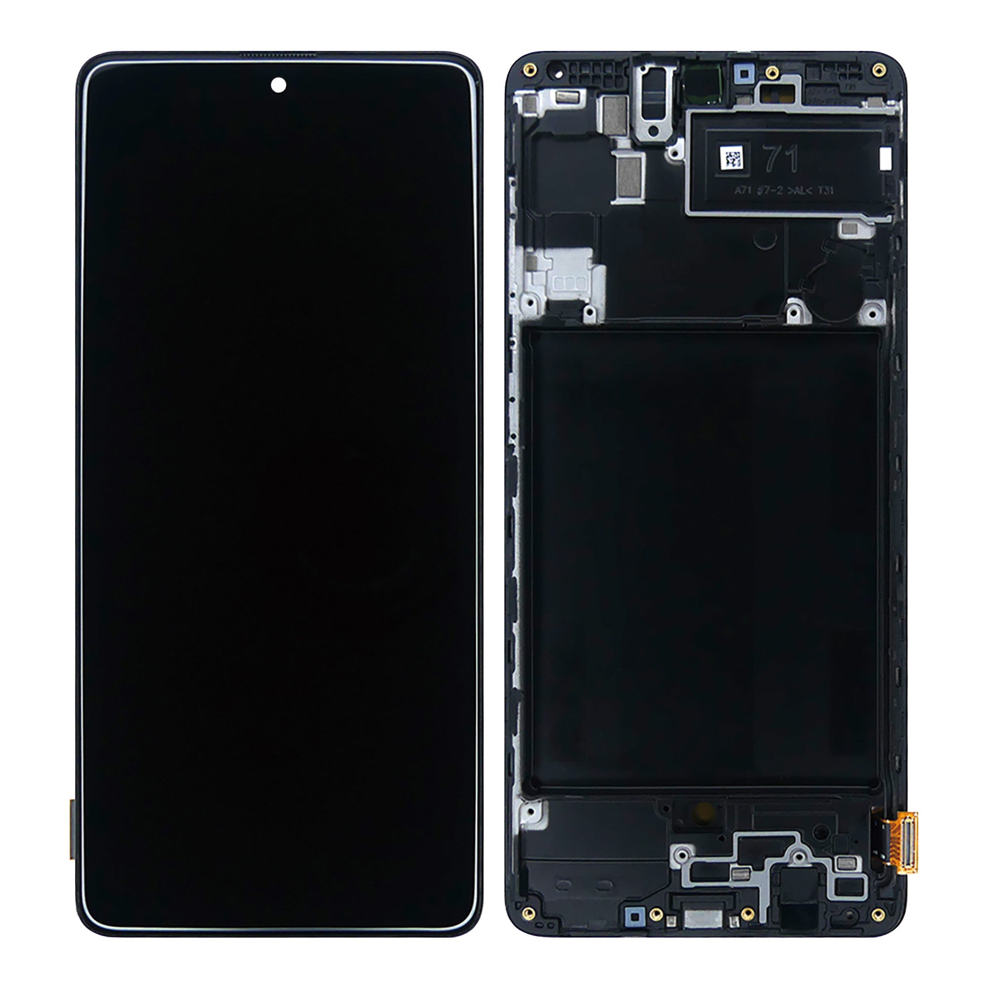 Samsung Galaxy A71 A715F Ecrã e digitalizador com moldura Service Pack